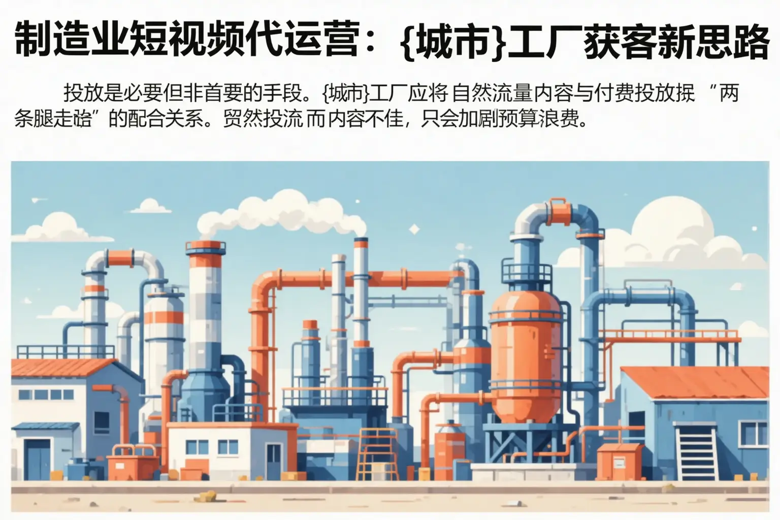 制造业短视频代运营:澄迈工厂获客新思路