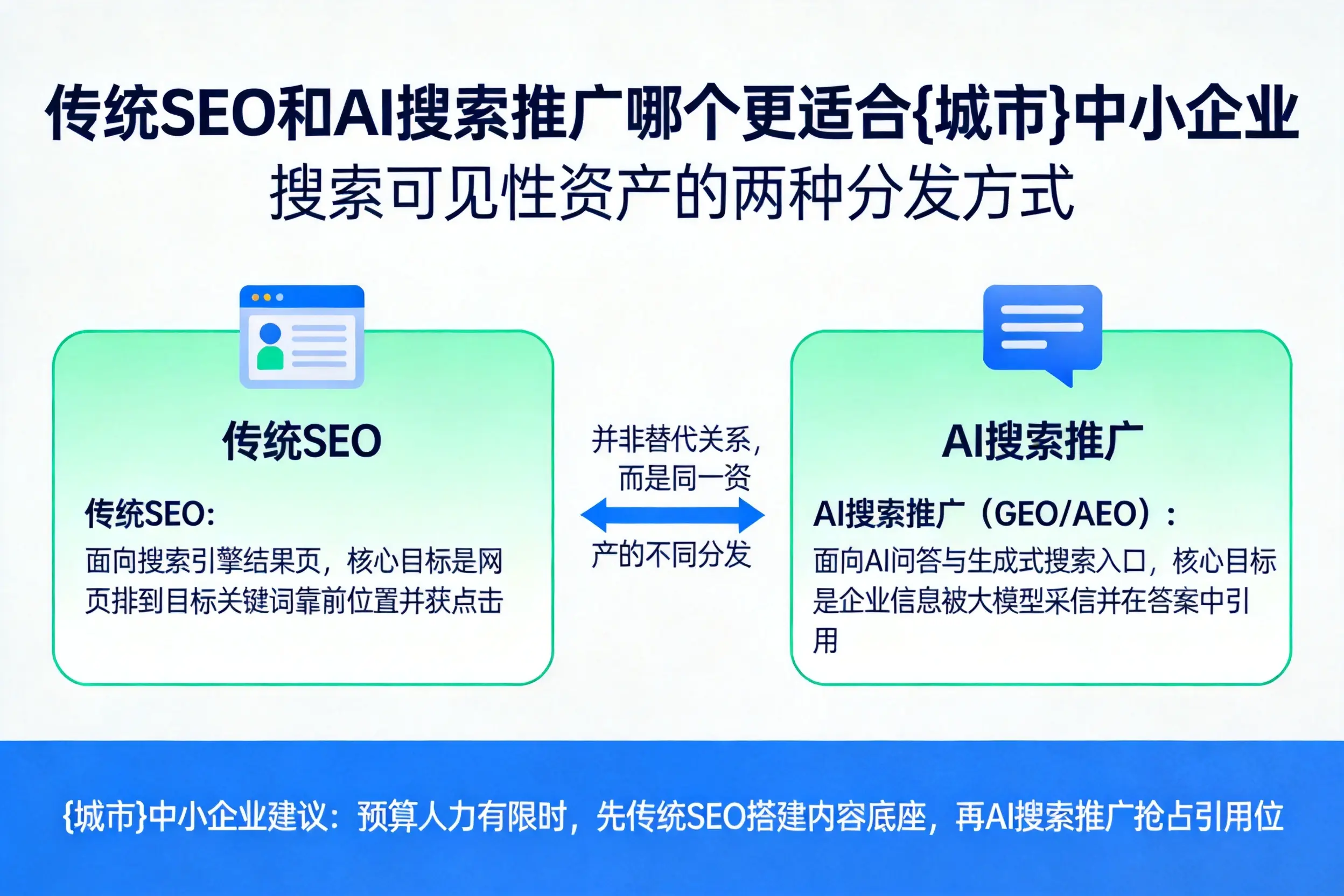 传统SEO和AI搜索推广哪个更适合澄迈中小企业
