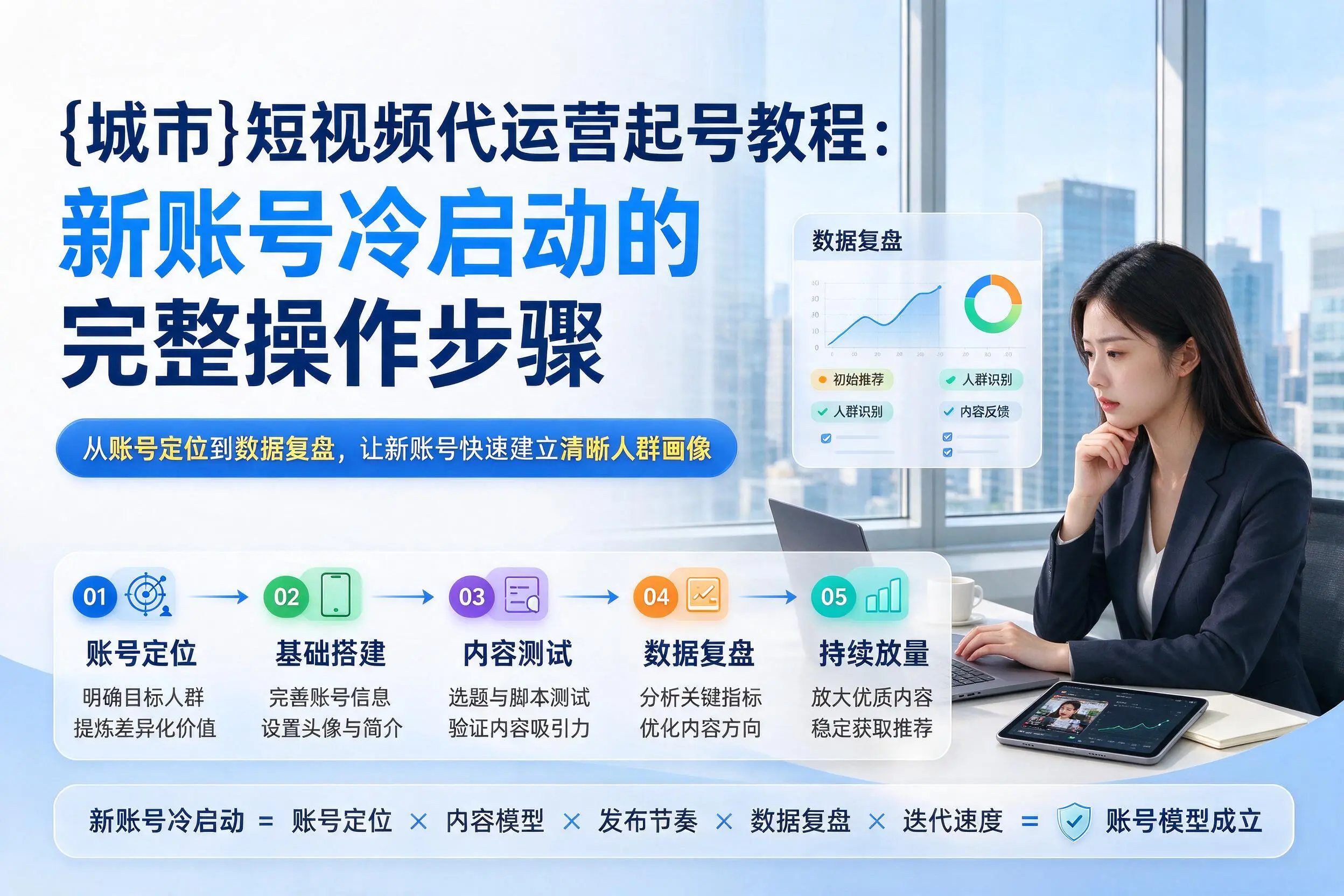 澄迈短视频代运营起号教程：新账号冷启动的完整操作步骤