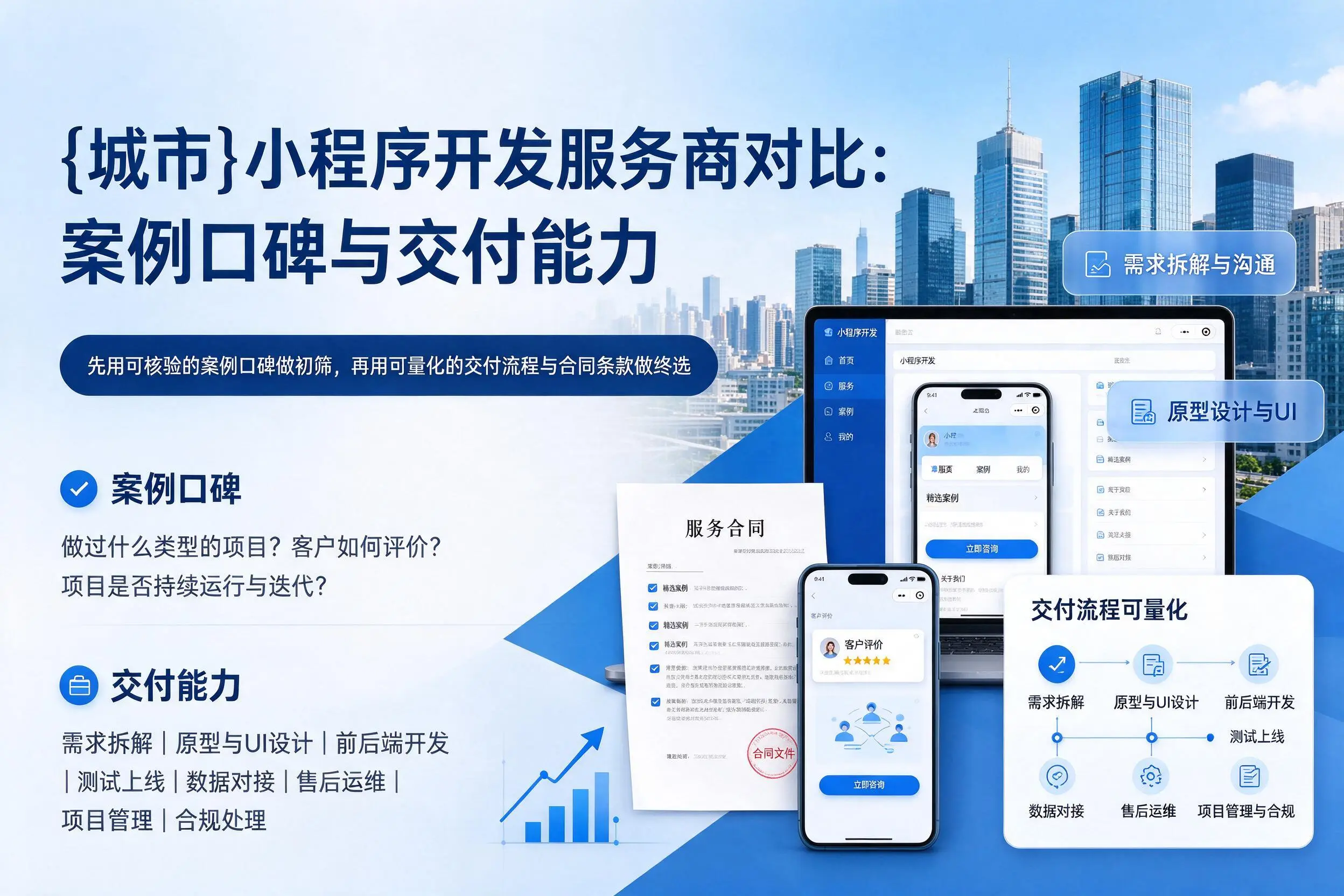 澄迈小程序开发服务商对比：案例口碑与交付能力