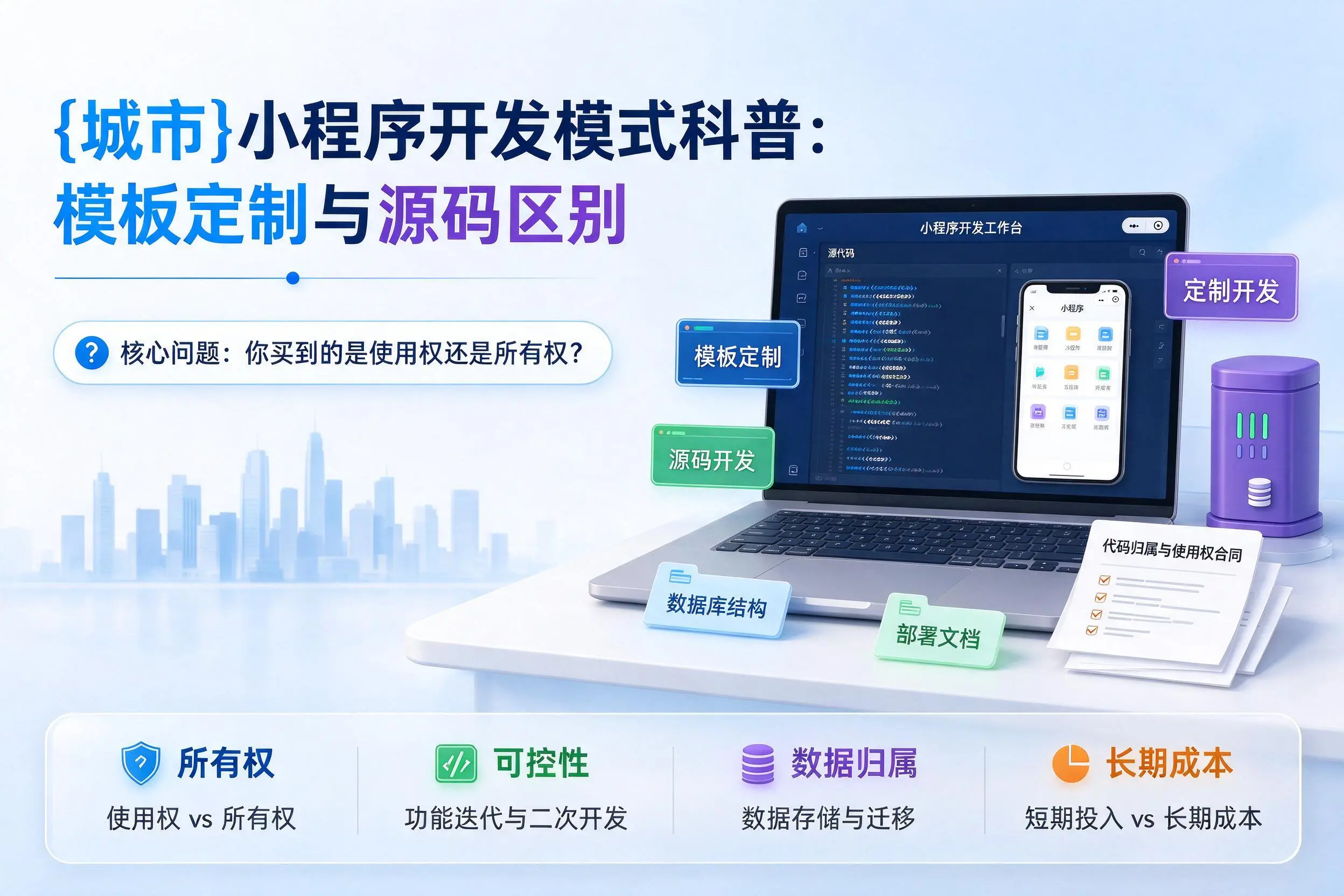 澄迈小程序开发模式科普：模板定制与源码区别