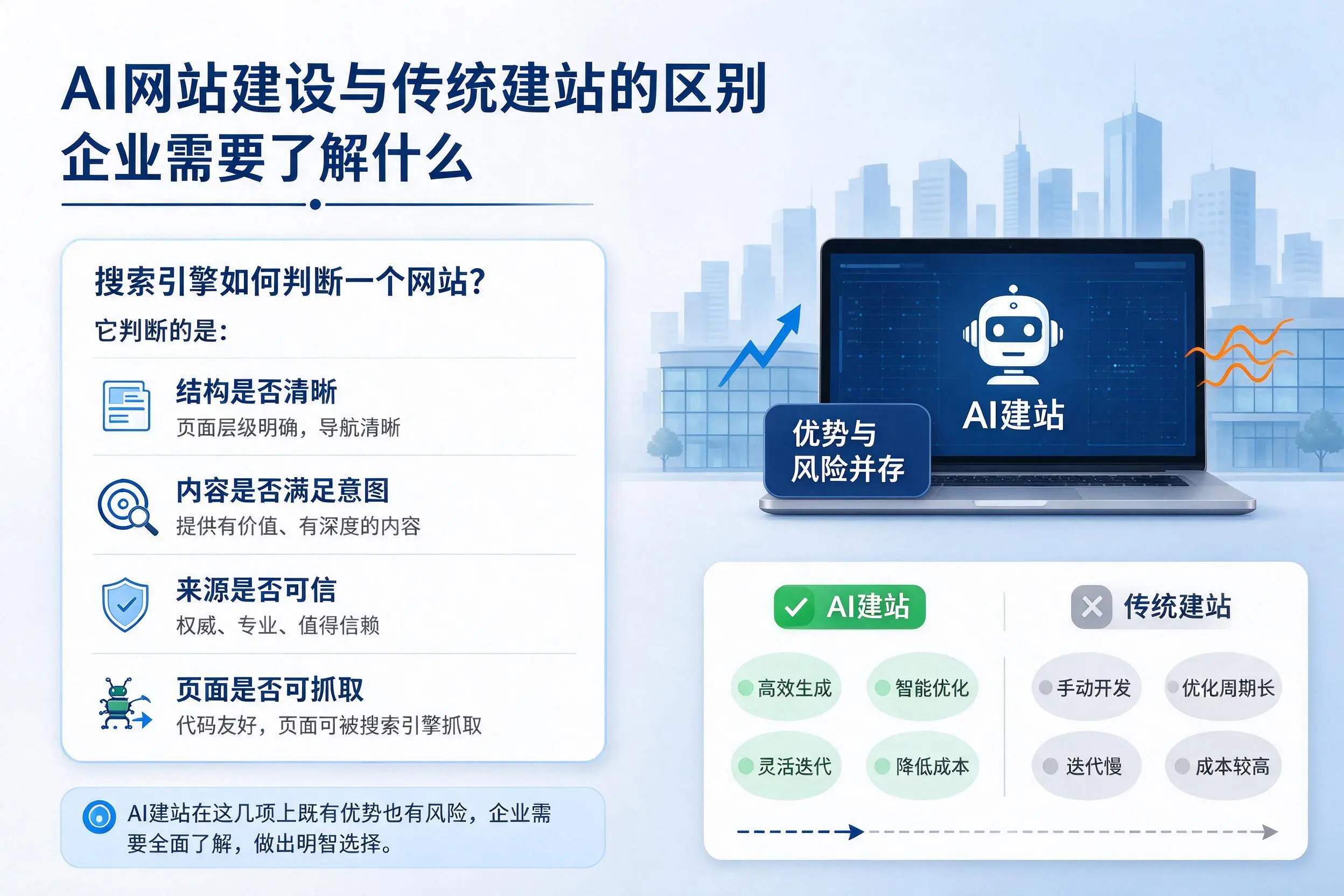 AI网站建设与传统建站的区别，澄迈企业需要了解什么