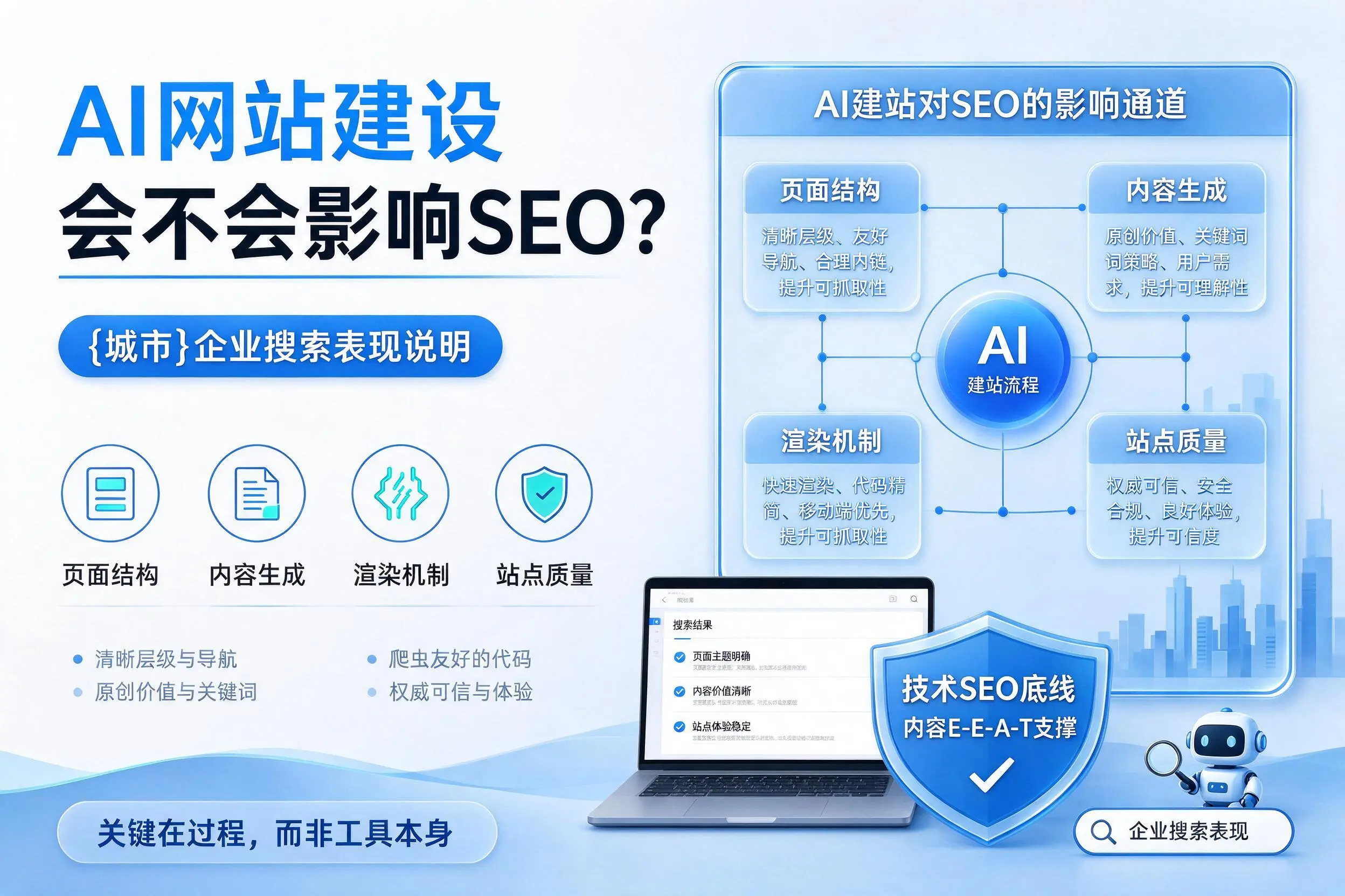 AI网站建设会不会影响SEO?澄迈企业搜索表现说明