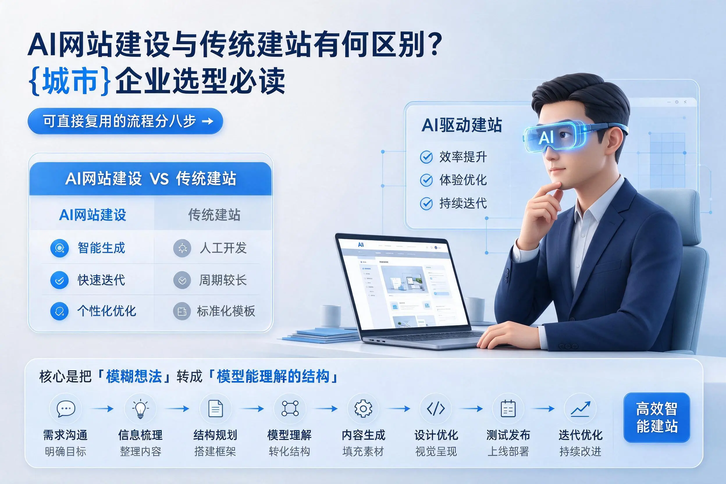 AI网站建设与传统建站有何区别?澄迈企业选型必读