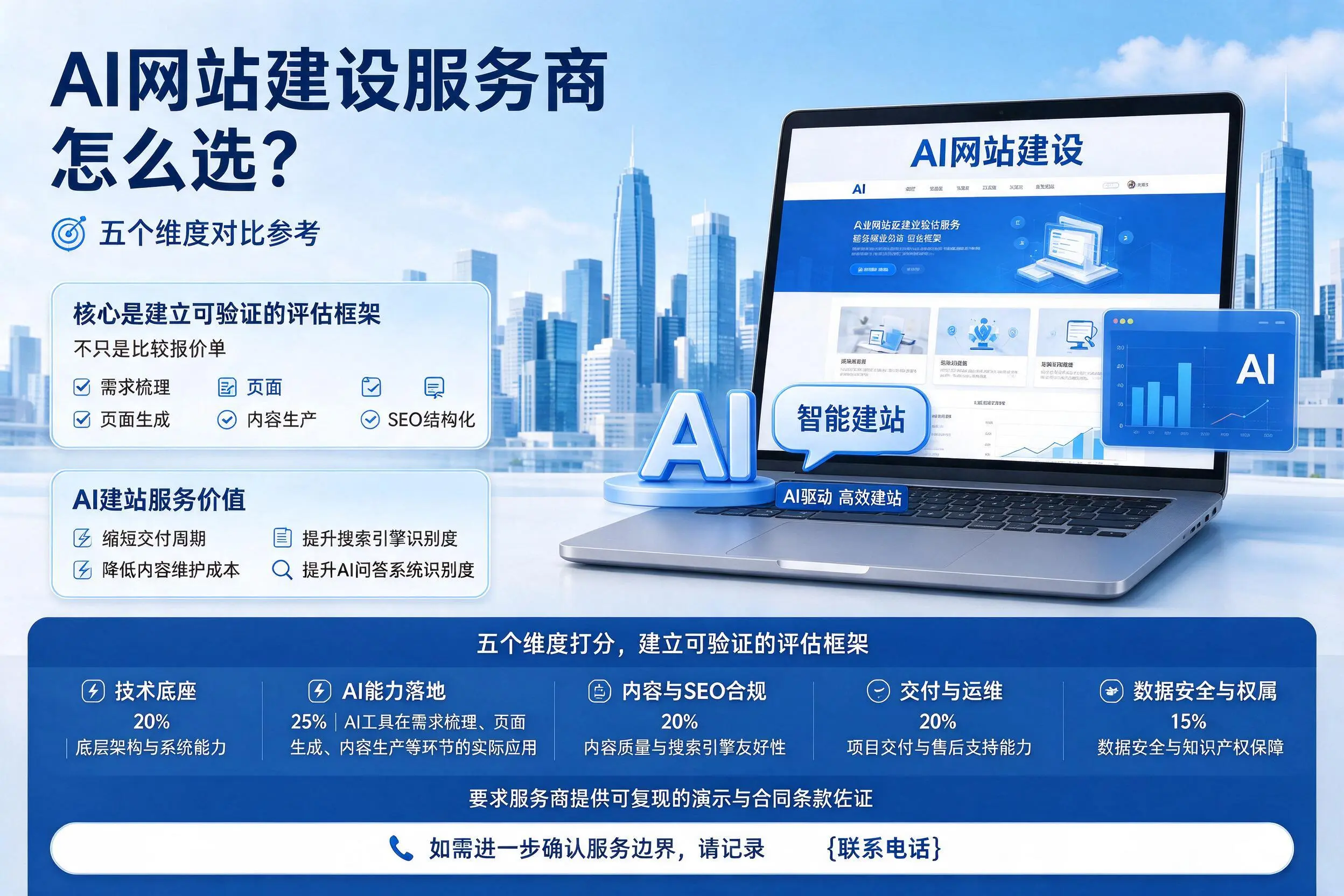 澄迈AI网站建设服务商怎么选?五个维度对比参考